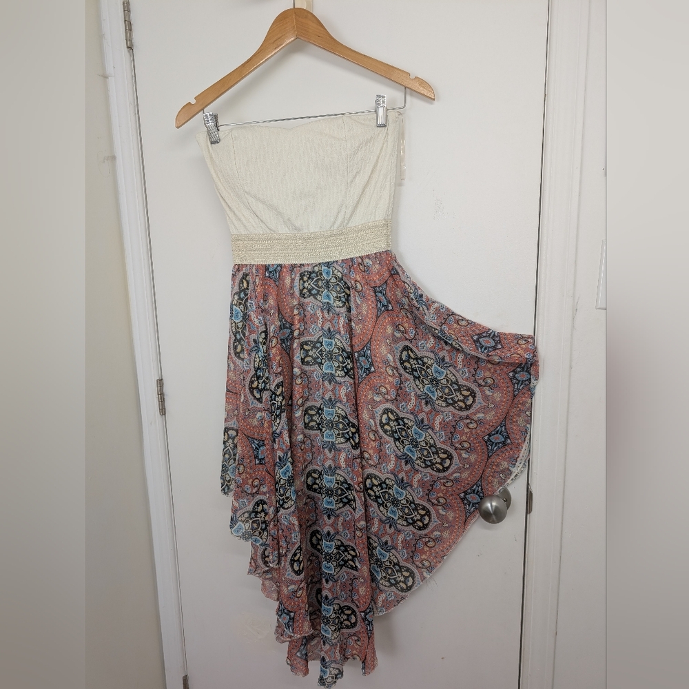 ARDENE BOHO DRESS. STRAPLESS SIZE MEDIUM